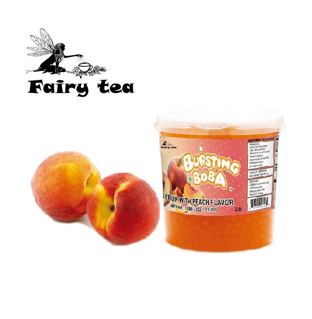 Peach Popping Boba